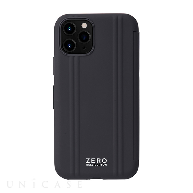 【iPhone11 Pro ケース】ZERO HALLIBURTON Hybrid Shockproof Flip case for iPhone11 Pro (Black)