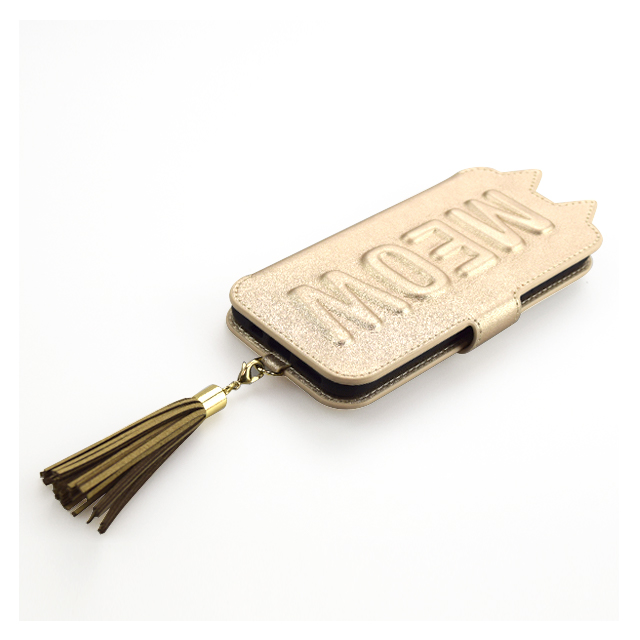 【iPhone11/XR ケース】Tassel Tail Cat Flip Case for iPhone11 (gold)goods_nameサブ画像