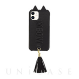 【iPhone11/XR ケース】Tassel Tail Cat Case for iPhone11 (black)