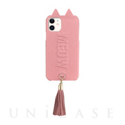 【iPhone11/XR ケース】Tassel Tail Cat Case for iPhone11 (pink)