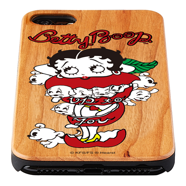 【iPhone8/7/6s/6 ケース】yanagida masami × Betty Boop ウッドケース (モギタテボイスがはにかむゴキゲンベティー)goods_nameサブ画像