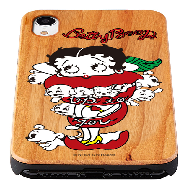 【iPhoneXR ケース】yanagida masami × Betty Boop ウッドケース (モギタテボイスがはにかむゴキゲンベティー)goods_nameサブ画像