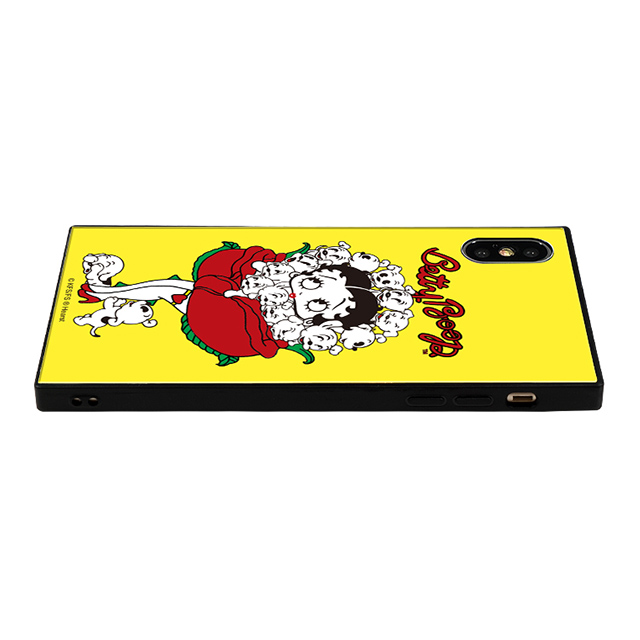 【iPhoneXS/X ケース】yanagida masami × Betty Boop スクエア型 ガラスケース (薔薇リズムに吐息が漏れる魅惑のベティー)goods_nameサブ画像