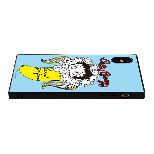 【iPhoneXS/X ケース】yanagida masami × Betty Boop スクエア型 ガラスケース (パヒューム日和に囁く気まぐれベティー)サブ画像