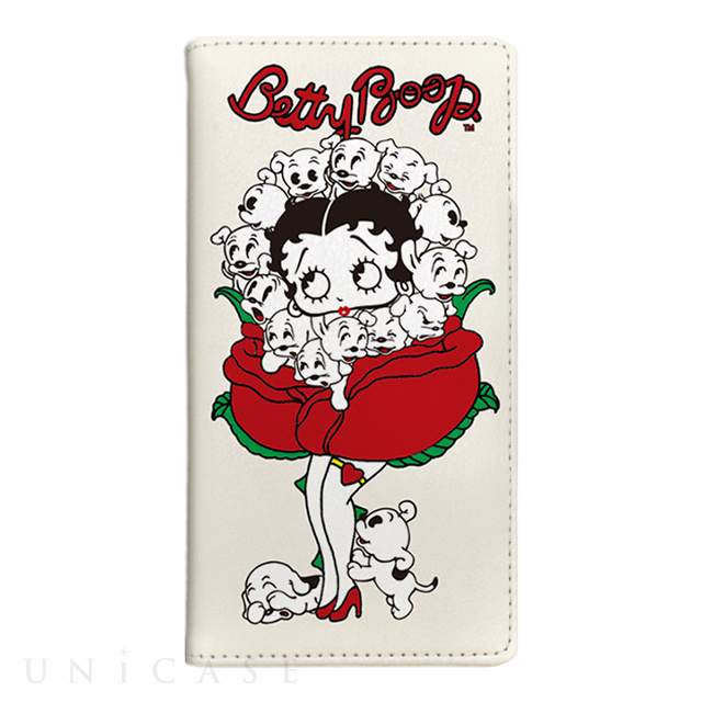 【iPhoneXS/X ケース】yanagida masami × Betty Boop 手帳型ケース (薔薇リズムに吐息が漏れる魅惑のベティー)