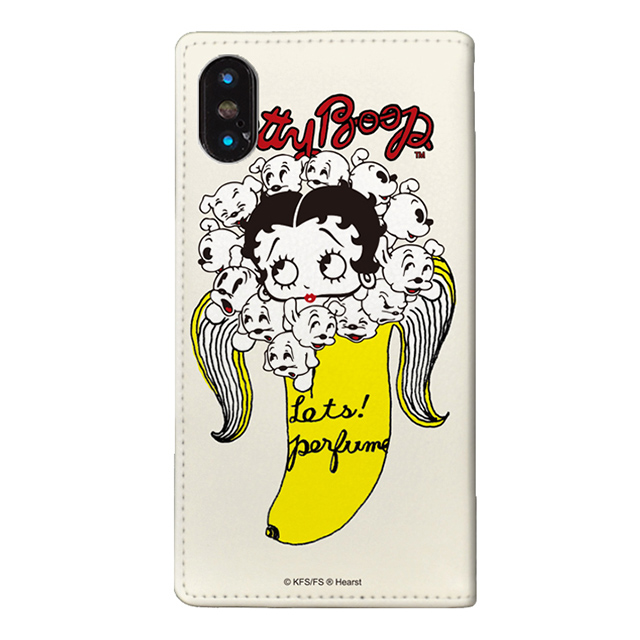 【iPhoneXS/X ケース】yanagida masami × Betty Boop 手帳型ケース (パヒューム日和に囁く気まぐれベティー)goods_nameサブ画像