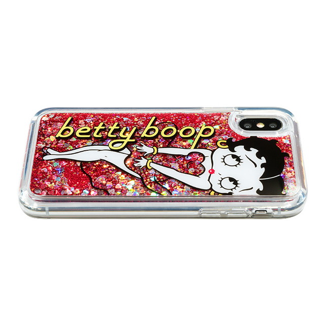 【iPhoneXS/X ケース】Betty Boop グリッターケース (Red Dress)サブ画像