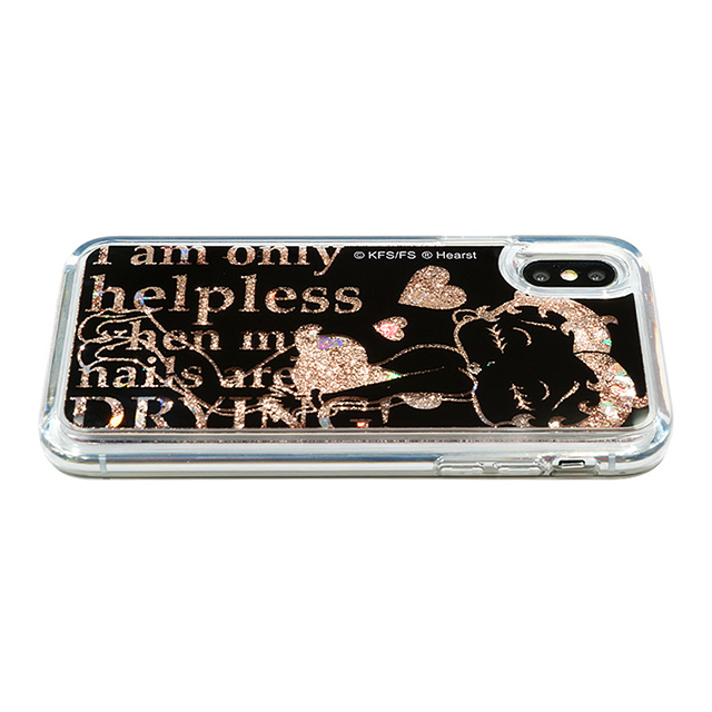 【iPhoneXS/X ケース】Betty Boop グリッターケース (GOLD HEART)goods_nameサブ画像