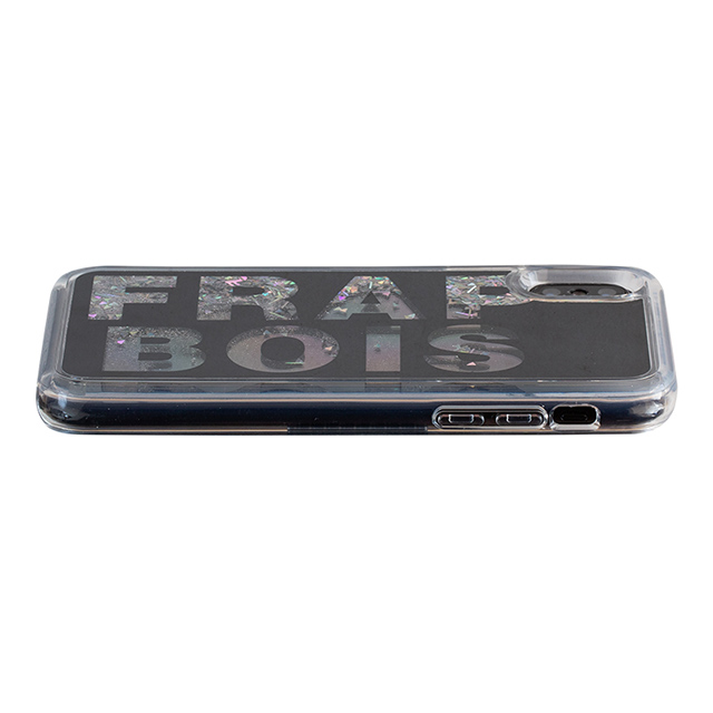 【iPhoneXS/X ケース】FRAPBOIS グリッターケース (LOGO BLK)サブ画像