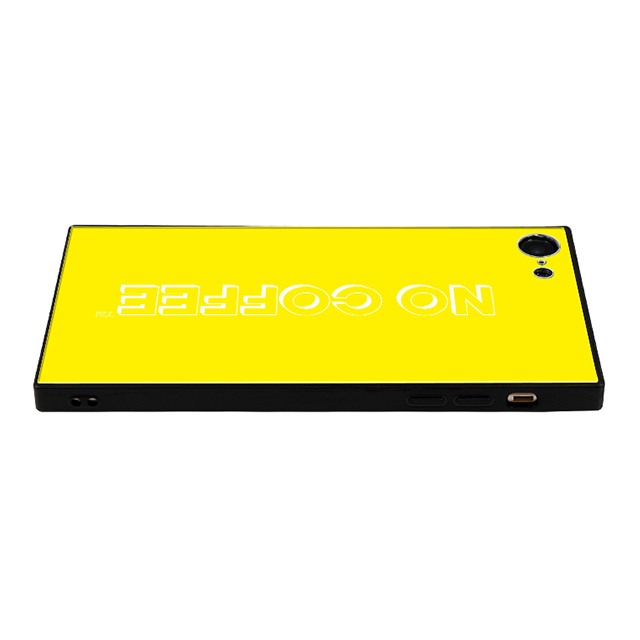 【iPhone8/7 ケース】NO COFFEE スクエア型 ガラスケース (NC LOGO Yellow White)サブ画像