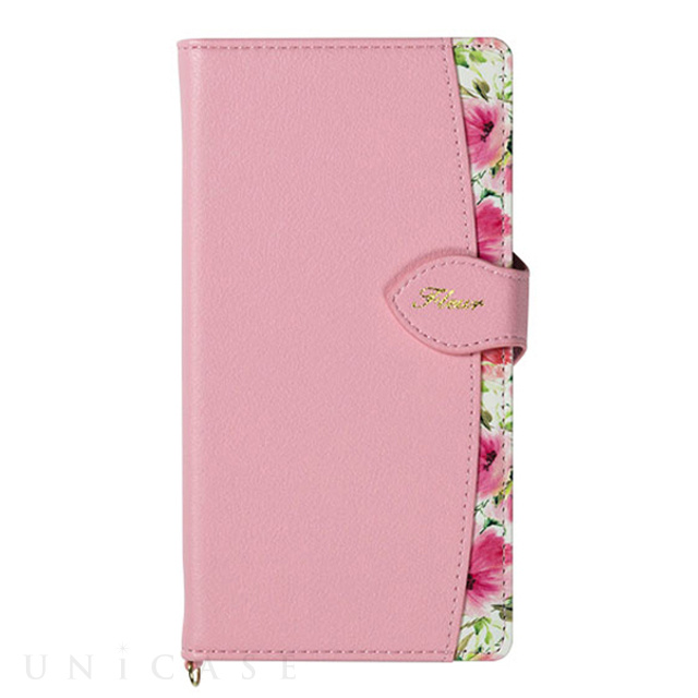 【iPhone11 ケース】手帳型ケース Fleur (Pink)
