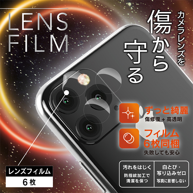 【iPhone11 Pro フィルム】レンズ保護フィルム 自己治癒 2セット 高透明goods_nameサブ画像