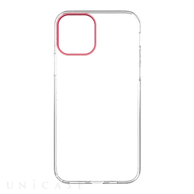 【iPhone11 ケース】[Turtle]ハイブリッドケース レンズリング (レッド)