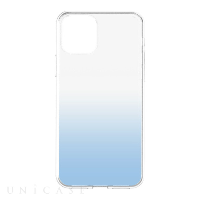 【iPhone11 ケース】[GLASSICA] 背面ガラスケース (クリアブルー)