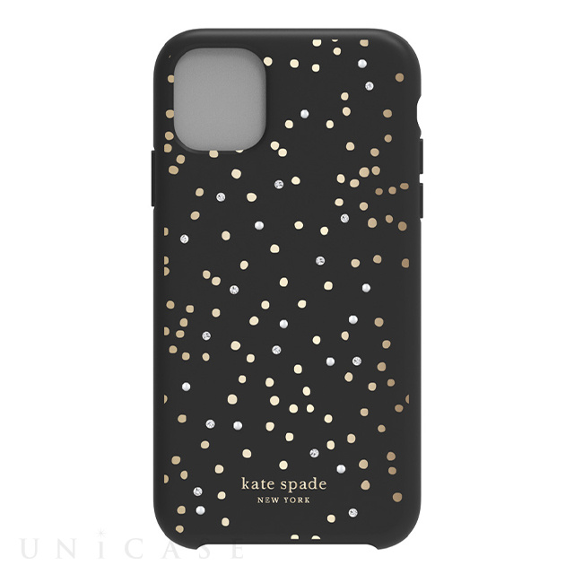 iPhone11 ケース】Soft Touch Case -DISCO DOTS BK/GD/crystal gems