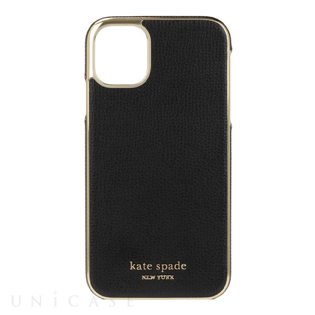 iPhone11 ケース】INLAY WRAP -black pu kate spade new york | iPhone