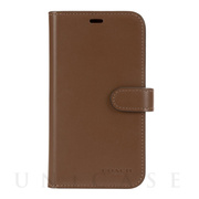 【iPhone11 Pro ケース】LEATHER WALLET CASE (SADDLE) Leather Folio