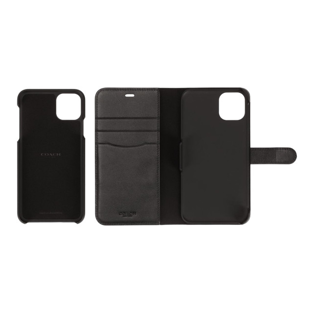 【iPhone11 Pro Max ケース】LEATHER WALLET CASE (MIDNIGHT BLACK) Leather Folioサブ画像