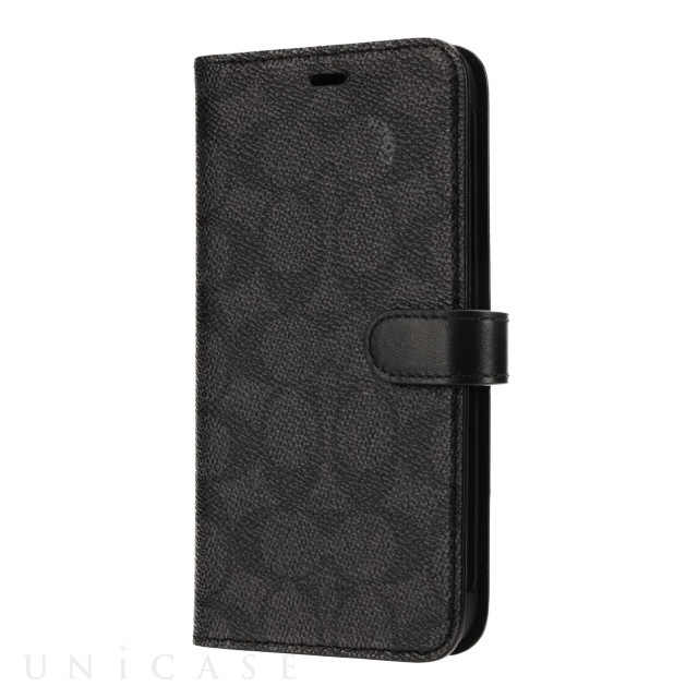 【iPhone11 Pro Max ケース】WALLET CASE SIGNATURE C FOLIO (Black)<