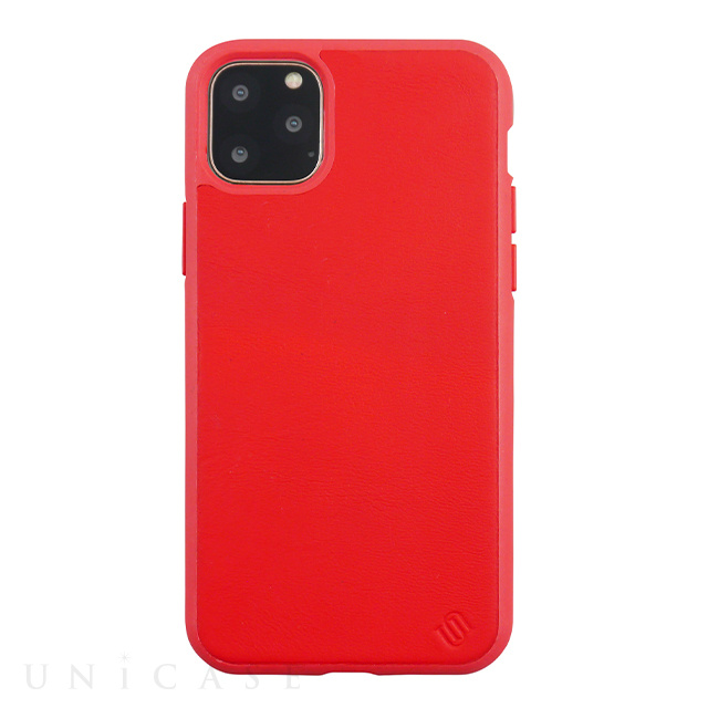 【iPhone11 Pro Max ケース】100% ECO LEATHER/ECO BACK SHELL CASE (Red)