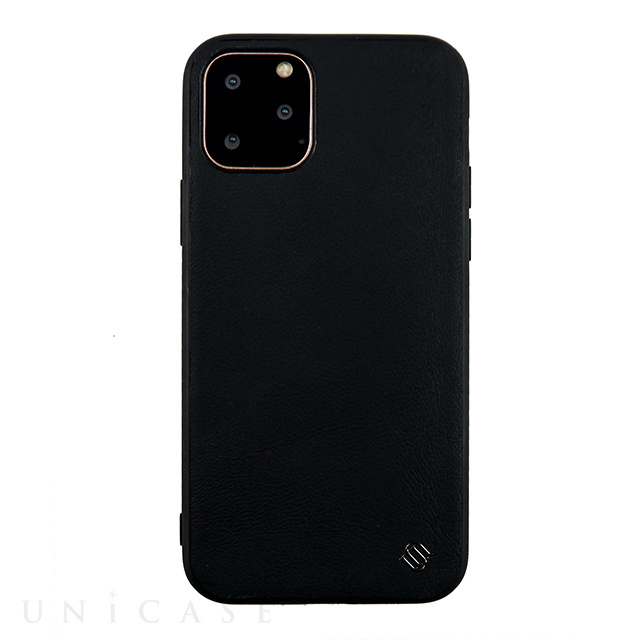 【iPhone11 ケース】100% ECO LEATHER/6FT PROTECT CASE (Black)