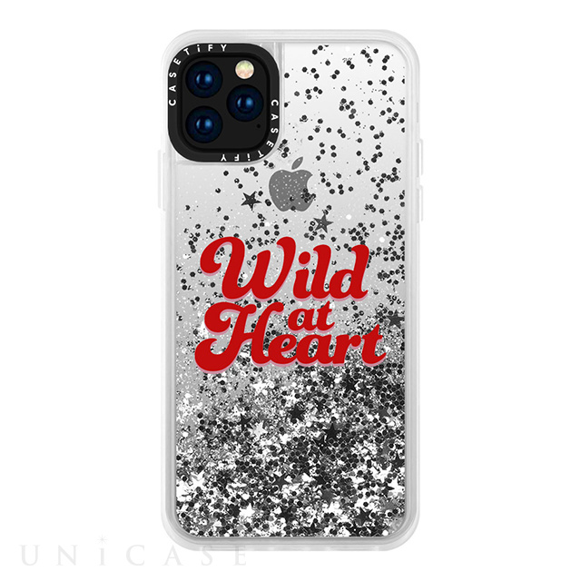 iPhone11 Pro ケース】Wild at Heart [Red] / Glitter / Silver