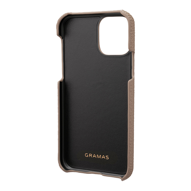 【iPhone11 Pro ケース】Shrunken-Calf Leather Shell Case (Taupe)goods_nameサブ画像