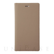 【iPhone11 Pro/XS/X ケース】Shrunken-Calf Leather Book Case (Taupe)