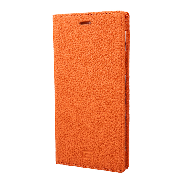 【iPhone11 Pro/XS/X ケース】Shrunken-Calf Leather Book Case (Orange)goods_nameサブ画像