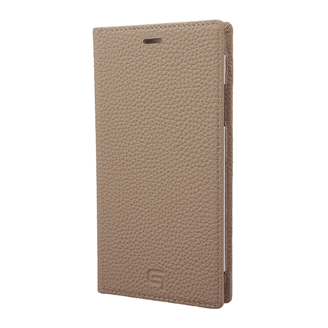 【iPhone11/XR ケース】Shrunken-Calf Leather Book Case (Taupe)goods_nameサブ画像