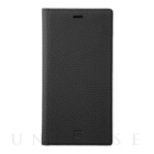 【iPhone11 Pro Max/XS Max ケース】Shrunken-Calf Leather Book Case (Black)