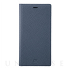 【iPhone11 Pro Max/XS Max ケース】Shrunken-Calf Leather Book Case (Navy)