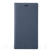 【iPhone11 Pro Max/XS Max ケース】Shrunken-Calf Leather Book Case (Navy)