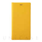 【iPhone11 Pro Max/XS Max ケース】Shrunken-Calf Leather Book Case (Yellow)