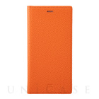 【iPhone11 Pro Max/XS Max ケース】Shrunken-Calf Leather Book Case (Orange)