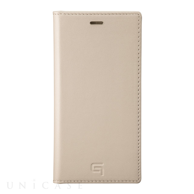 【iPhone11 Pro/XS/X ケース】Genuine Leather Book Case (Ivory)
