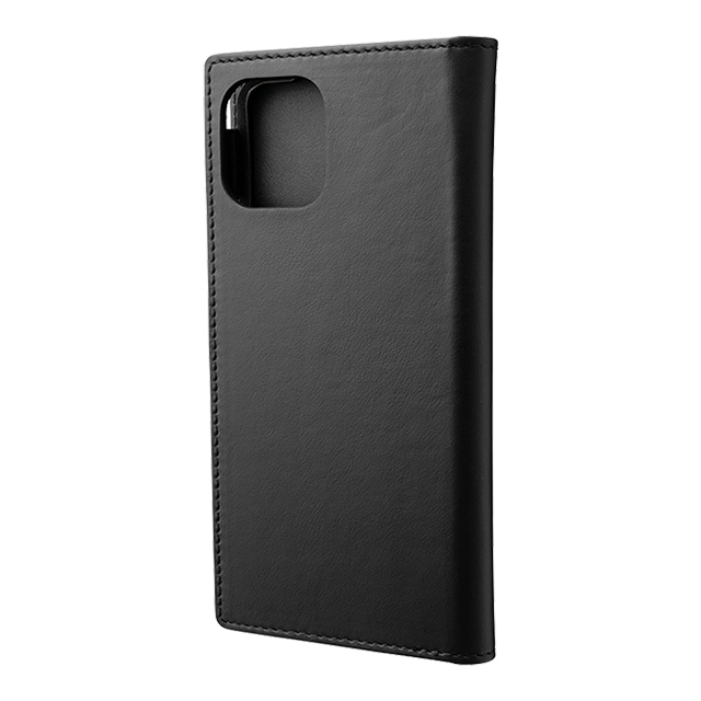 【iPhone11 Pro/XS/X ケース】Genuine Leather Book Case (Black)サブ画像