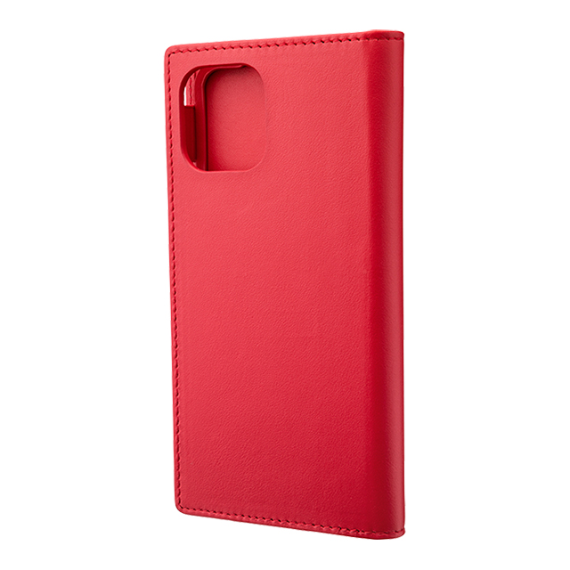【iPhone11 Pro/XS/X ケース】Genuine Leather Book Case (Red)サブ画像
