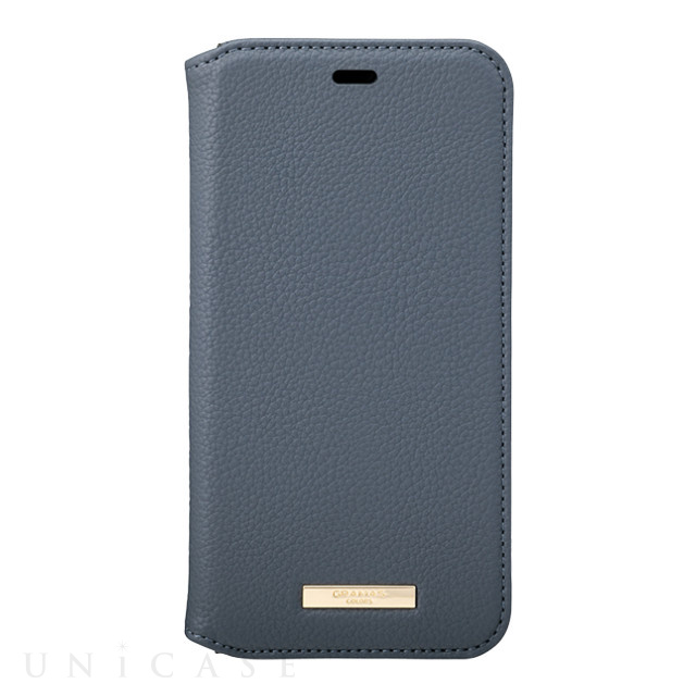 【iPhone11 Pro ケース】“Shrink” PU Leather Book Case (Navy)