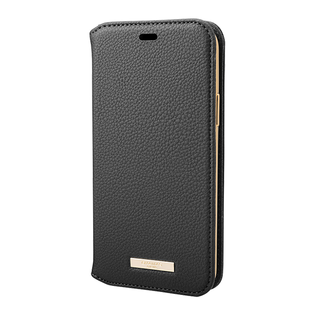 【iPhone11 Pro ケース】“Shrink” PU Leather Book Case (Black)サブ画像