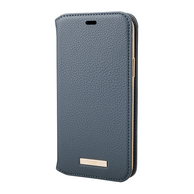 【iPhone11 Pro ケース】“Shrink” PU Leather Book Case (Navy)サブ画像