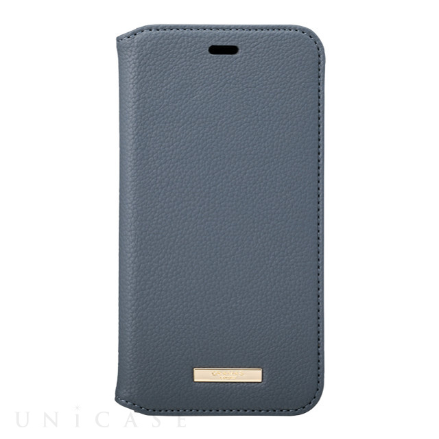【iPhone11/XR ケース】“Shrink” PU Leather Book Case (Navy)