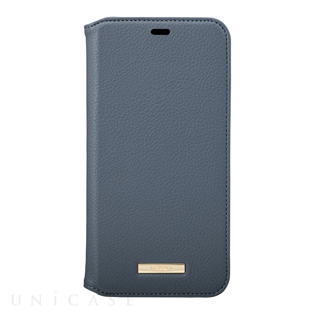 【iPhone11 Pro Max ケース】“Shrink” PU Leather Book Case (Navy)