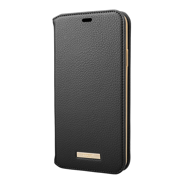 【iPhone11 Pro Max ケース】“Shrink” PU Leather Book Case (Black)サブ画像