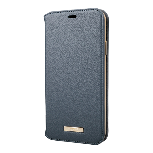 【iPhone11 Pro Max ケース】“Shrink” PU Leather Book Case (Navy)サブ画像