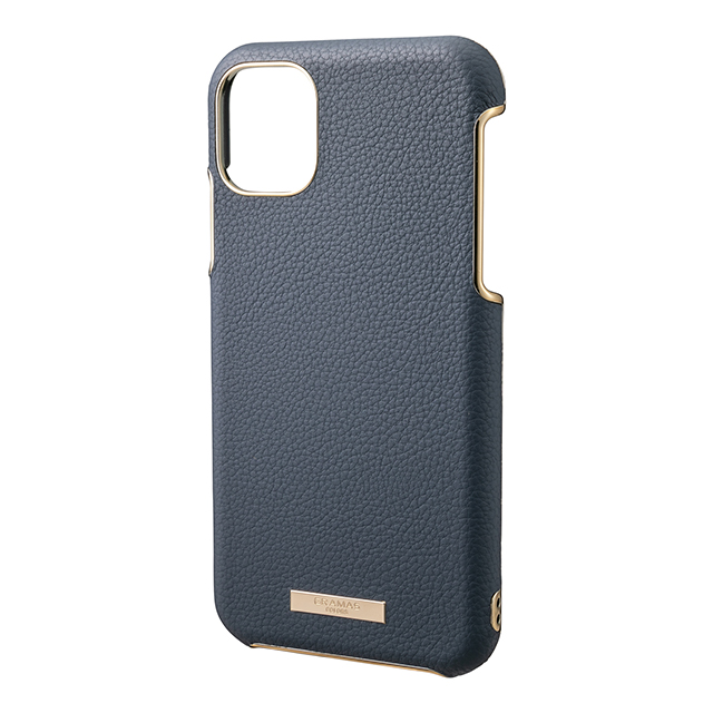 【iPhone11 Pro ケース】“Shrink” PU Leather Shell Case (Navy)goods_nameサブ画像