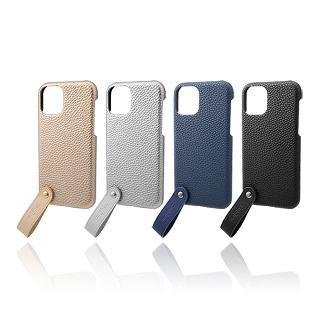 【iPhone11 Pro ケース】“TAIL” PU Leather Shell Case (Silver)サブ画像