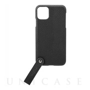 【iPhone11 Pro Max ケース】“TAIL” PU Leather Shell Case (Black)