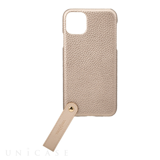 【iPhone11 Pro Max ケース】“TAIL” PU Leather Shell Case (Gold)