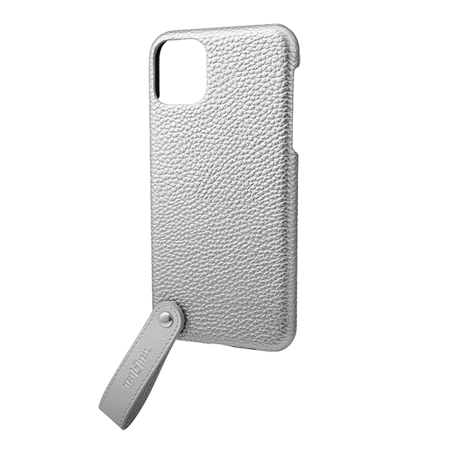 【iPhone11 Pro Max ケース】“TAIL” PU Leather Shell Case (Silver)goods_nameサブ画像